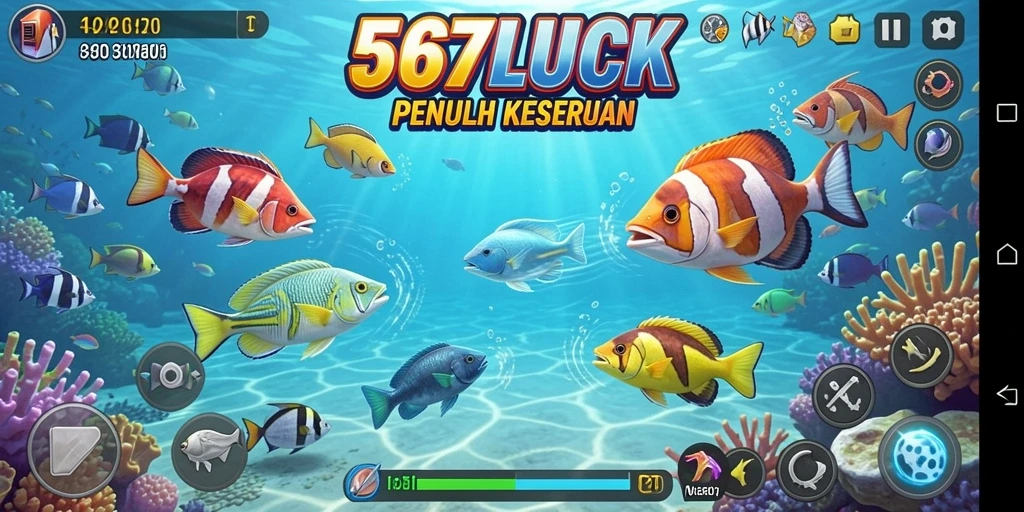 Tampilan gameplay Tembak Ikan yang seru dan dinamis.
