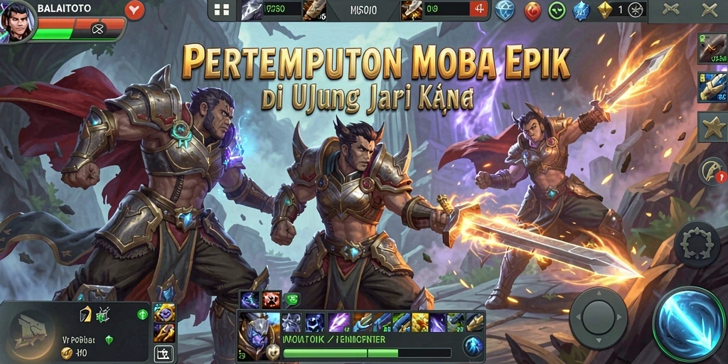Gameplay seru MOBA BALAITOTO dengan aksi mendebarkan.