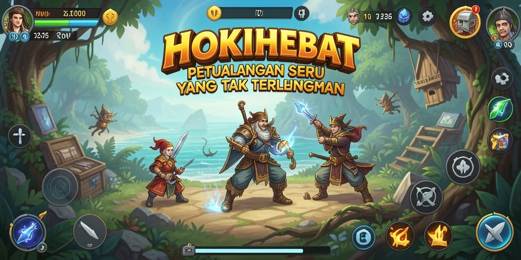 Tangkapan layar dari gameplay HOKIHEBAT yang menegangkan.