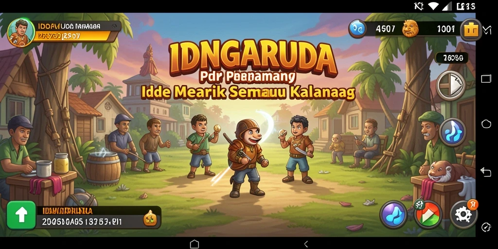 Tampilan gameplay yang menarik di IDNGARUDA dengan suasana Idle.