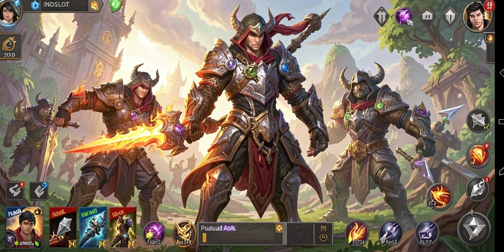 Tampilan menarik dari gameplay ARPG INDSLOT yang seru.