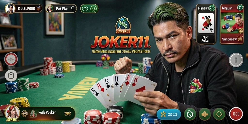 Tampilan gameplay poker yang menarik di JOKER11.