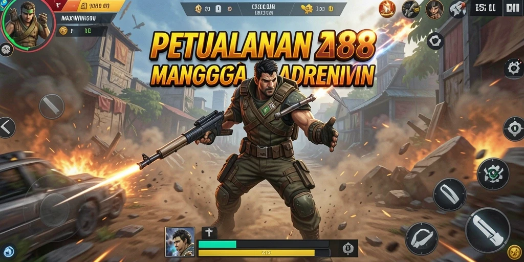 Tampilan aksi mendebarkan dalam gameplay MAXWIN288