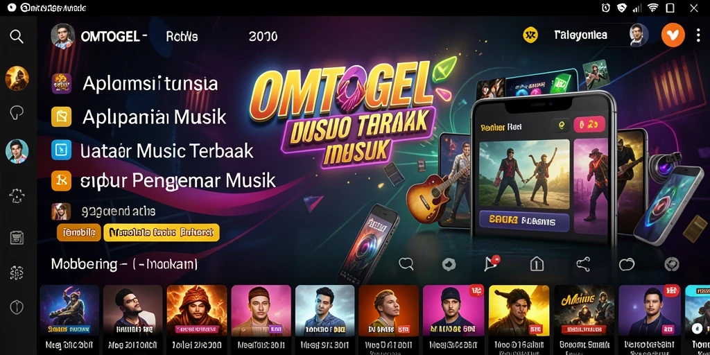 Tampilan gameplay OMTOGEL dengan fitur lirik interaktif.