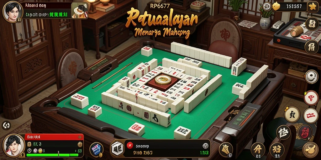 Tangkapan layar gameplay RP6677 menampilkan tantangan Mahjong yang mengasyikkan.