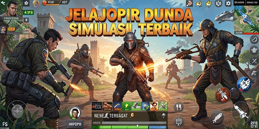 Tampilan gameplay RP8 menunjukkan pertempuran strategi yang intens.