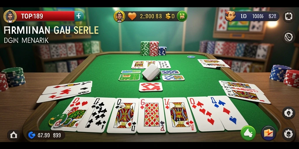 Tampilan gameplay seru permainan Gaple di TOPI189.
