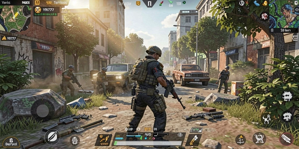 Tampilan gameplay simulasi seru dan interaktif dari YN777.